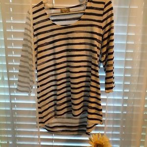 Striped long sleeved shirt